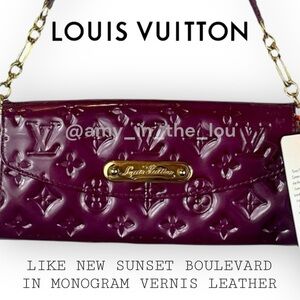 Louis Vuitton Sunset Boulevard in Amarante Vernis Leather